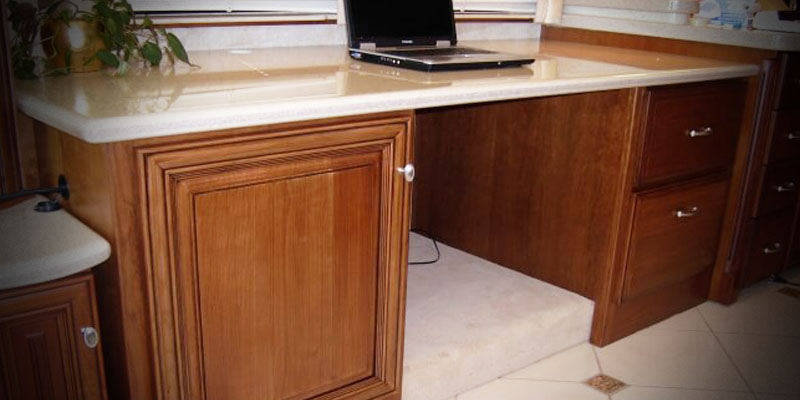 customdesk Custom desk in place of sofa